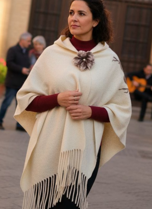 Chal de lana merino