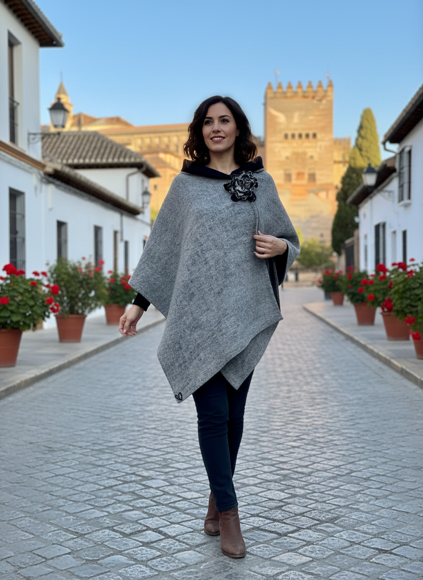 Merino wool shawl